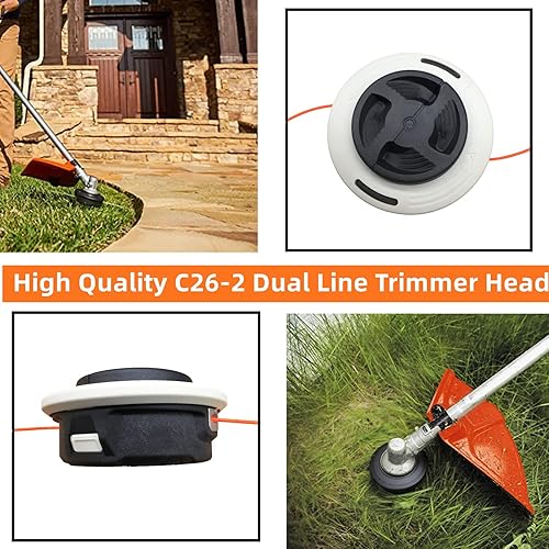 Miniatura 5 de Cabezal de recortadora C26-2 4002 710 2169 para Stihl FS55 FS56 FS70 FS80 FS85 FS89 FS90 FS94 FS100 FS120 FS130 FS240 FS250 FS260R FR130 FR44 10