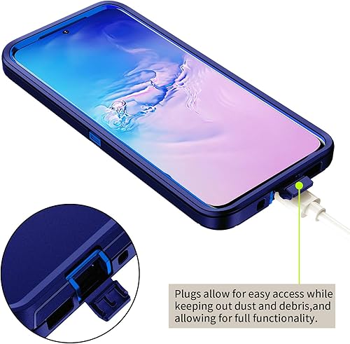 Miniatura 5 de Funda para Galaxy S20 0.18 oz, a prueba de golpes, a prueba de caídas, a prueba de polvo, 3 capas, protección de cuerpo completo, resistente, de