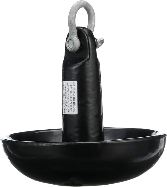 Seachoice Mushroom Anchor Vinyl-Coated Cast Iron Black Multiple Sizes