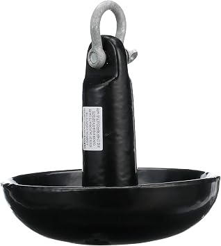 Seachoice Mushroom Anchor Vinyl-Coated Cast Iron Black Multiple Sizes