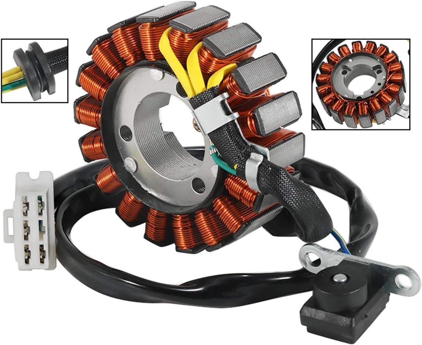 Compatible With H FES125 FES150 Pantheon 1998 1999 2000 2001 2002 OEM:31120-KFF-901 Motorcycle Magneto Generator Stator Coil