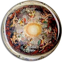 Italy Rome Vatican Museum Ceiling Painting Fresco Fridge Magnet Travel Souvenir City Collection 3D Crystal Glass Gift Strong Refrigerator Sticker