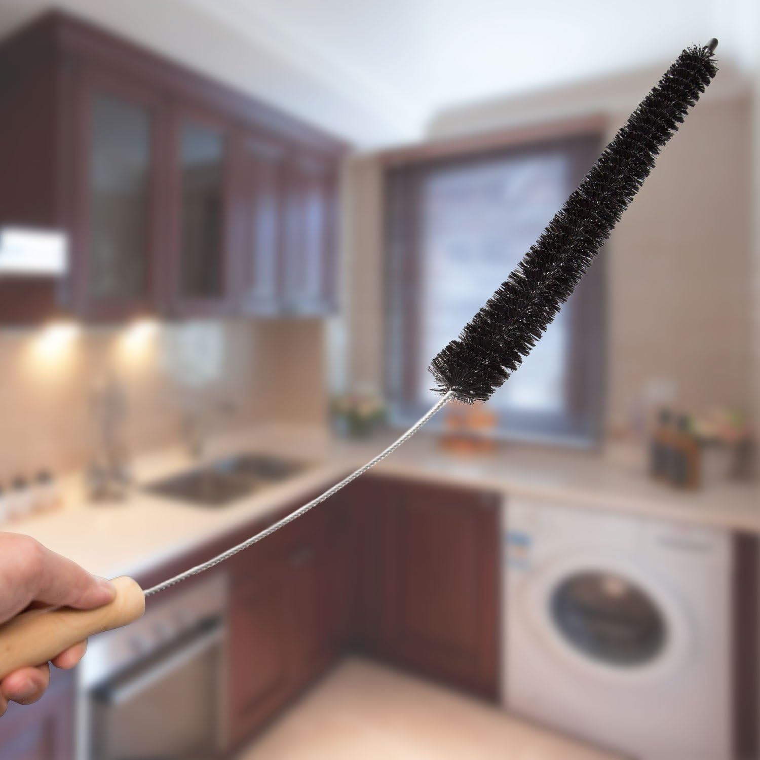 Black Friday - 40% OFF Holikme 2 Pack Dryer Vent Cleaner Kit Dryer Lint Brush Vent Trap Cleaner Long Flexible Refrigerator Coil Brush