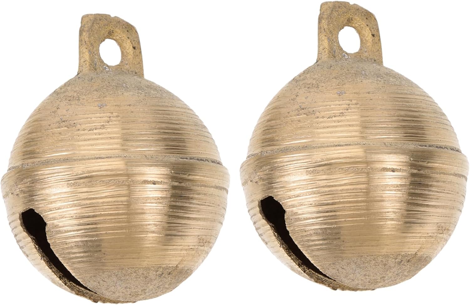 Sosoport 2pcs Pet Brass Bells for Dog and Cat Collars Medium Durable Wear-Resistant Material Unique Pet Bell Ornaments for Training and Decor