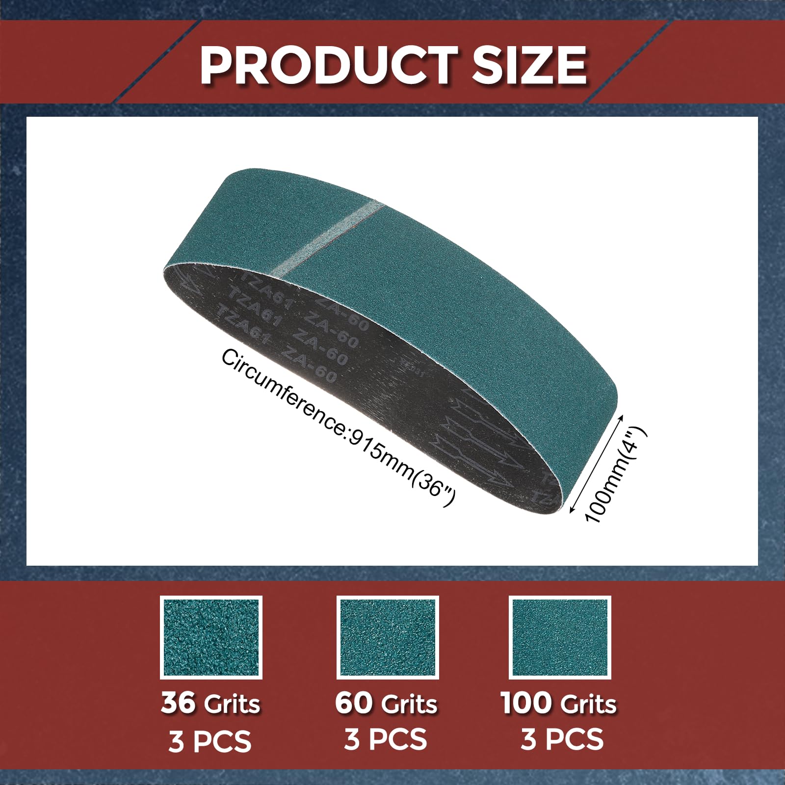 Kozelo 9 Pack Sanding Belt - Image 2