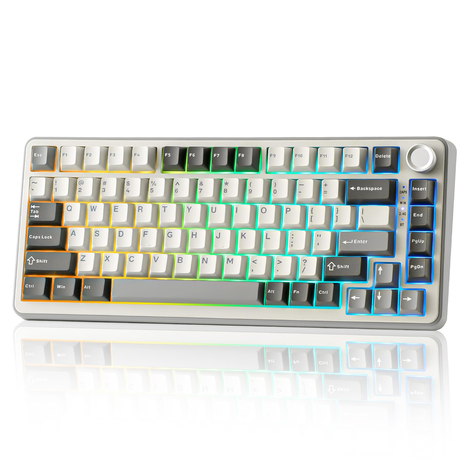 Amazon | YUNZII B75 PRO 75% ガスケットゲーミングキーボード 無線