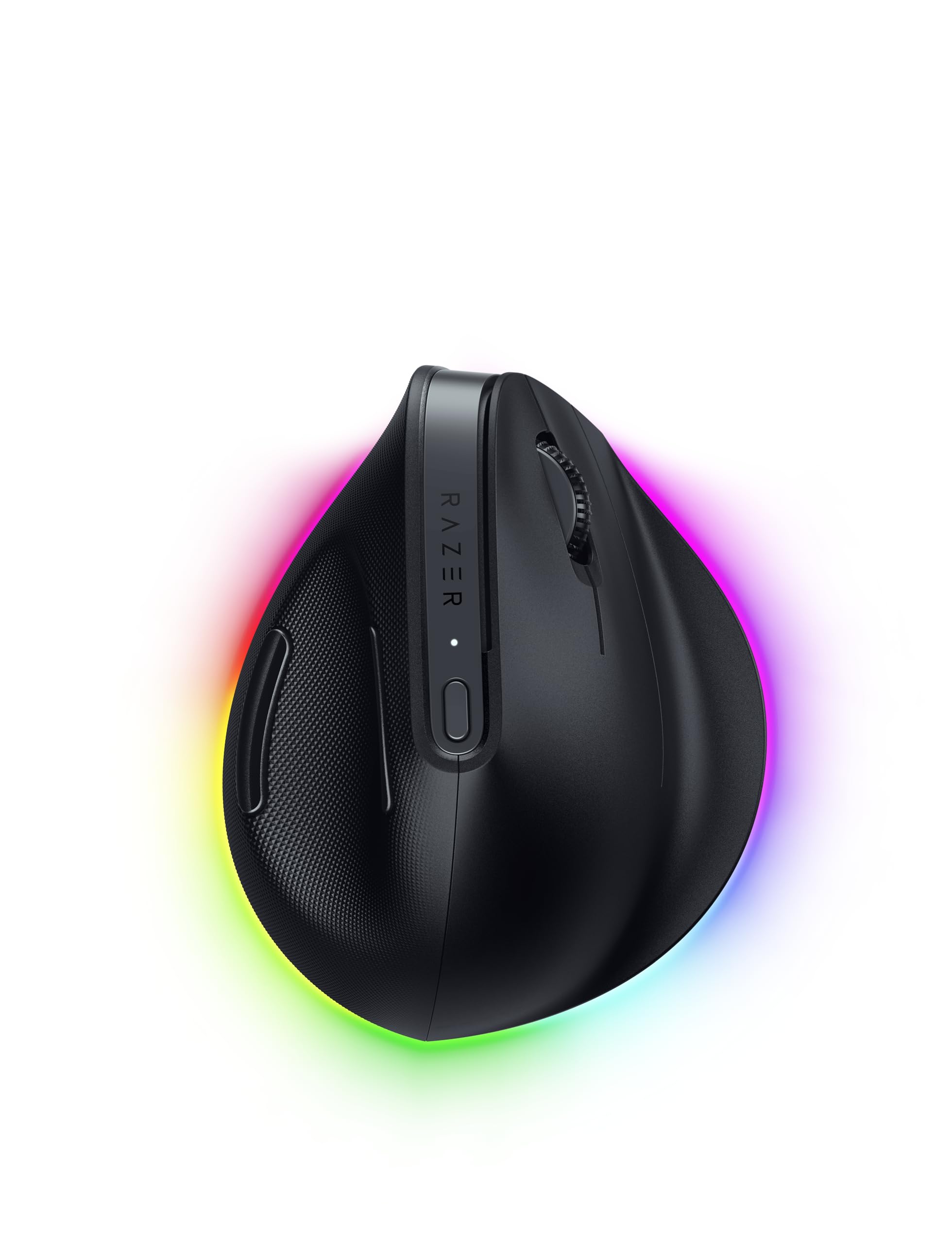 Razer Pro Click V2 Vertical Wireless Mouse: 6 Button Ergonomic Design - One Click AI Prompt - Long Battery Life - Multi Device Connectivity via 2.4GHz, Bluetooth, or USB C Wired Mode - Chroma RGB-image-49