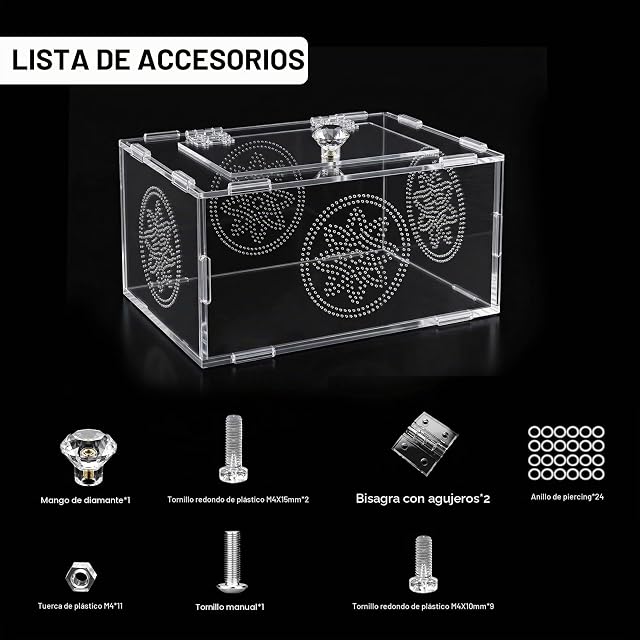 Foto 5 de 8 de Terrario Reptiles, Acrílico para Terrario, Terrario Araña Saltarina Transparente Multiuso para Arañas