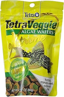 Tetra PRO PlecoWafers 2.12 Ounces, Nutritionally Balanced Vegetarian Fish Food, Concentrated Algae Center, Golds & Yellows, Model Number: 16447