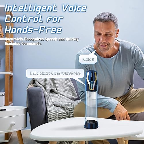 Miniatura 2 de Penisen Bomba de herramientas de gran tamaño eléctrica para tratamiento de ED, control de voz con 4 modos de entrenamiento y 4 modos de succión