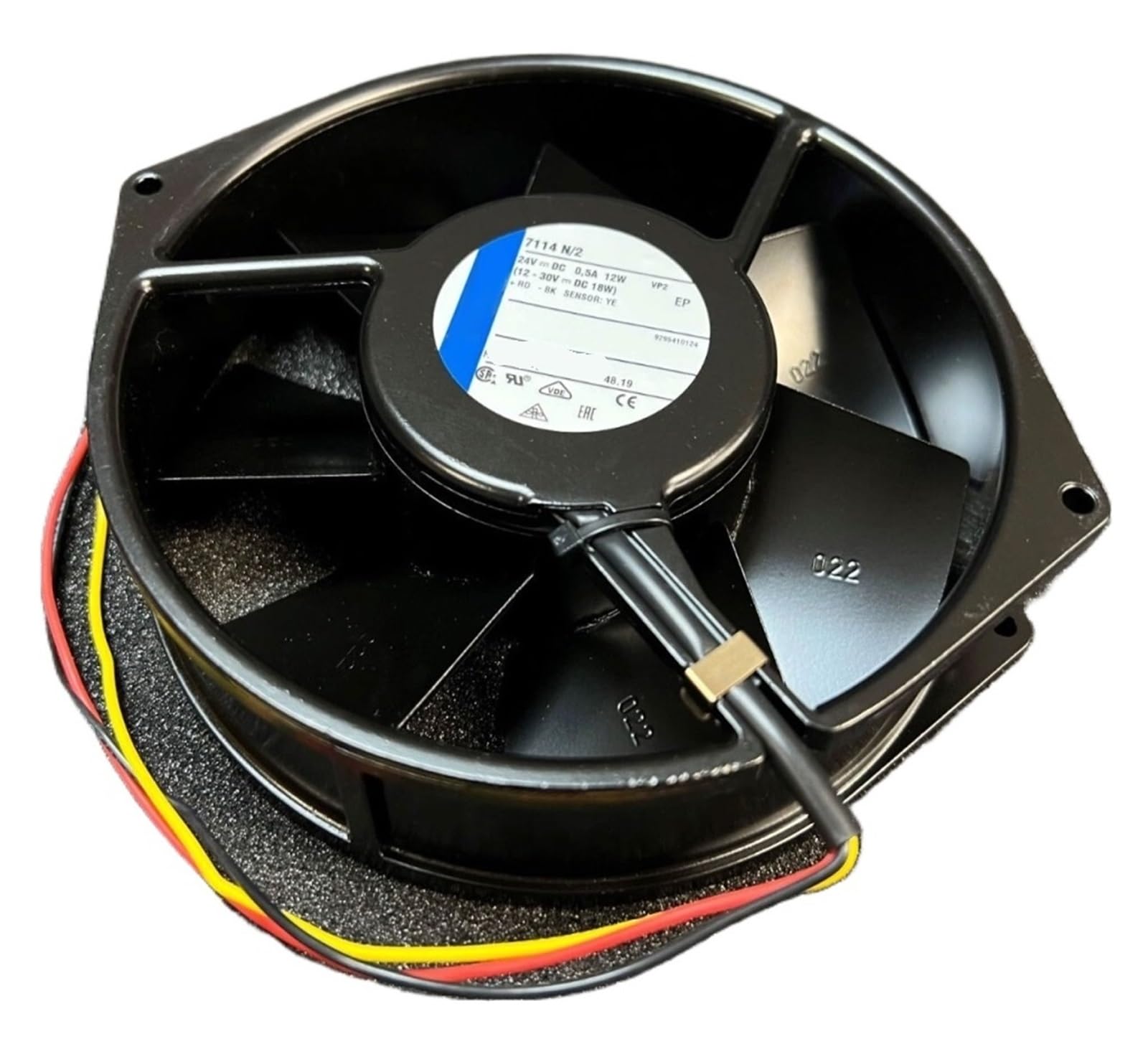 YMUGUEGH 7114N/2,Axial Fan, 24V dc, DC 12W