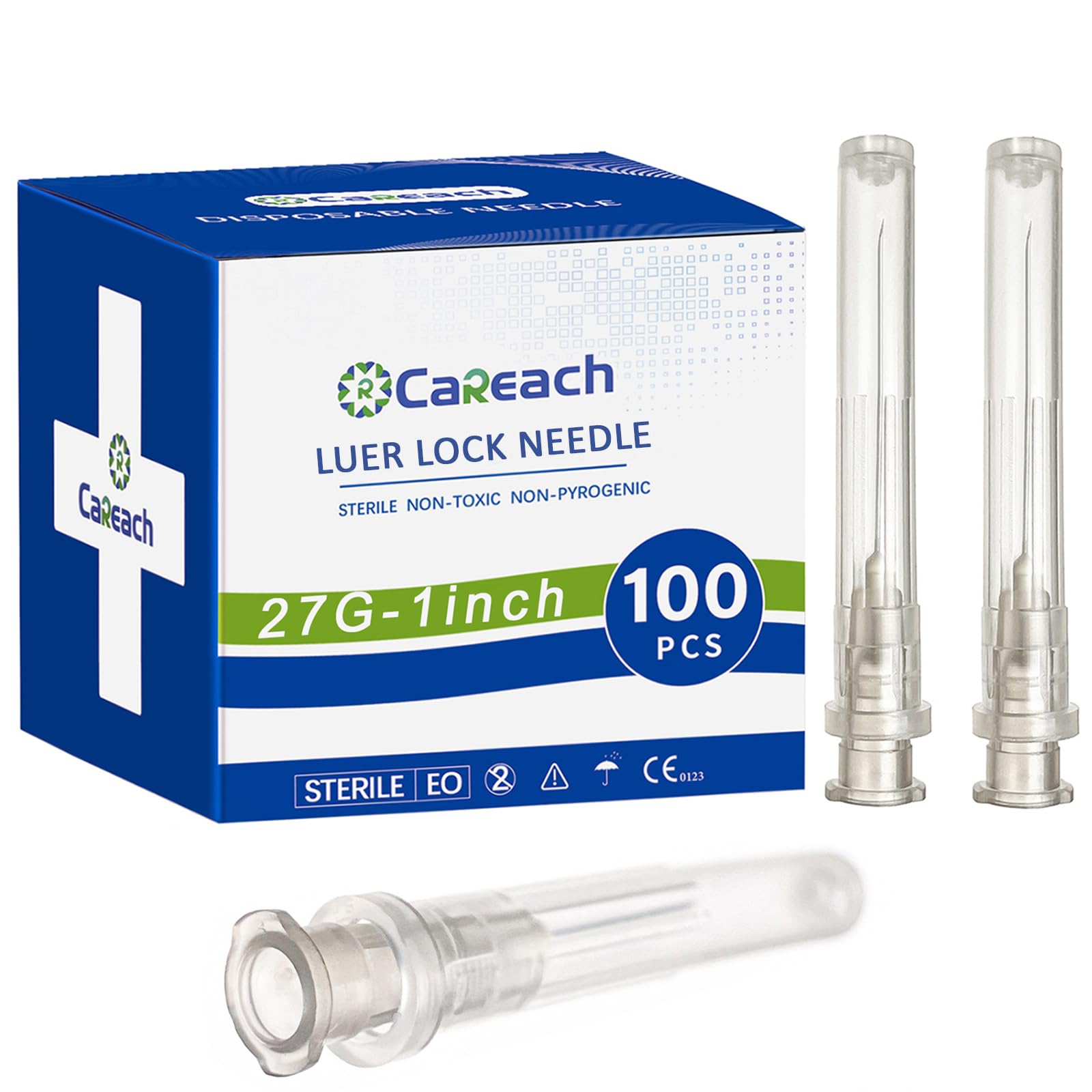 100pcs 27Gauge 1/2inch Needle, for Scientific Labs Accessories, Measuring and Refilling Inks
