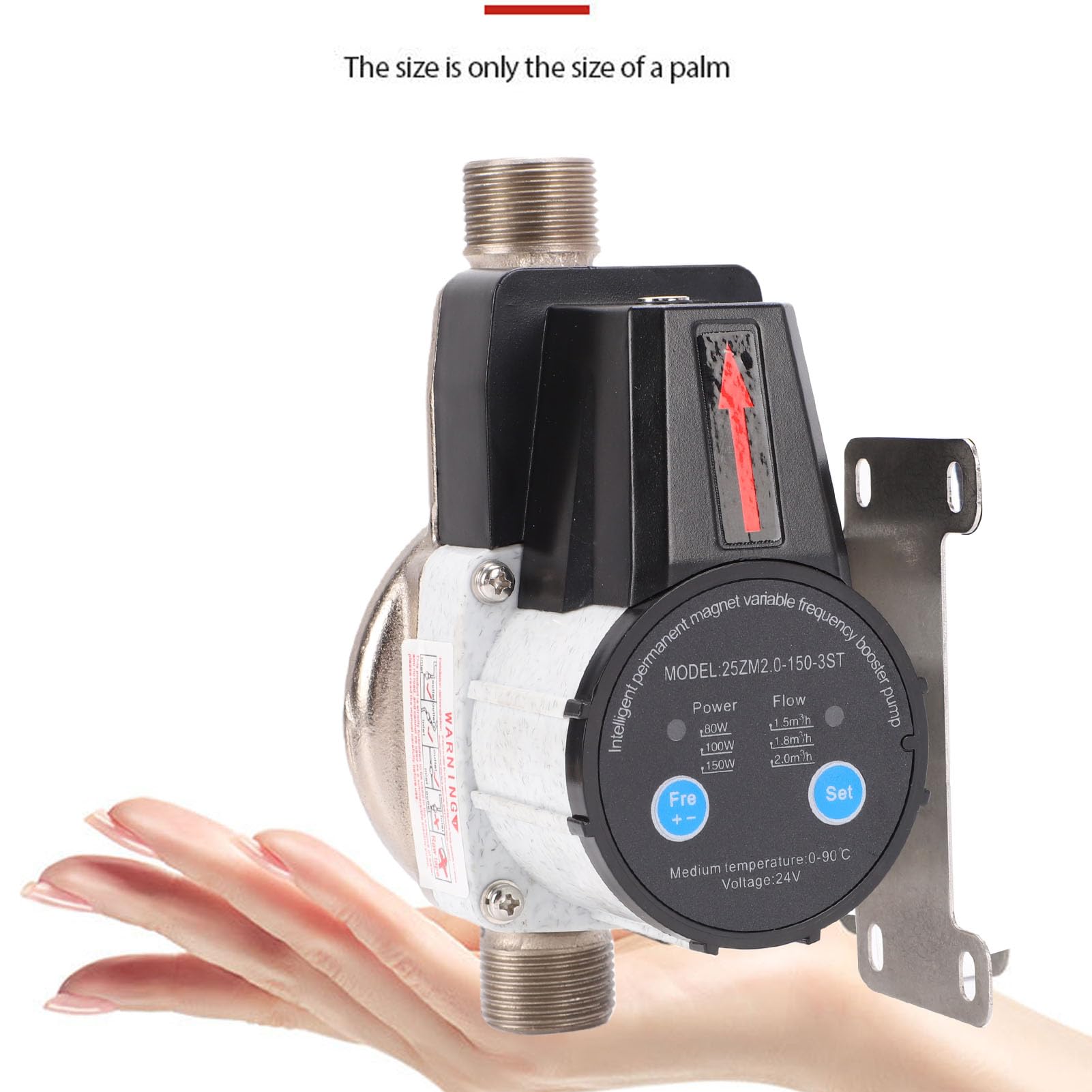 Hyuduo Pompa Zwiększająca Ciśnienie Wody 150W Cicha Regulowana 2m³/h, do