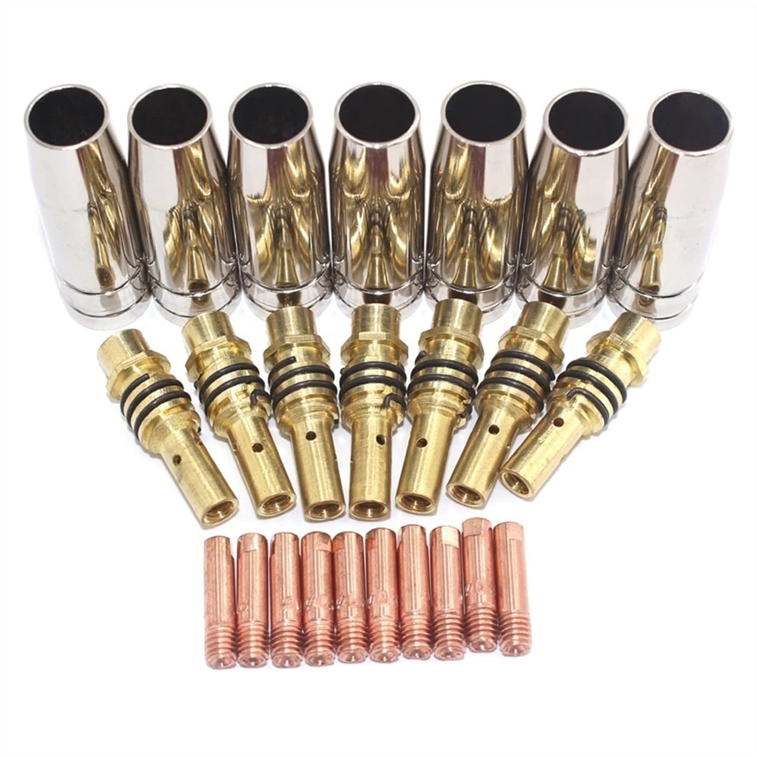 24pcs 15AK Nozzles Contact Tips Holders MIG Welder Consumable Welding Tool Accessory Fit for Torch tig Welding Accessories