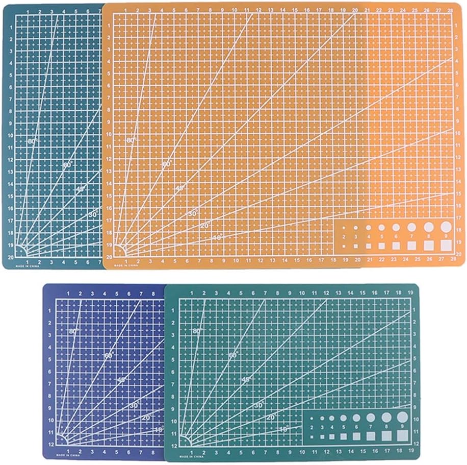 A4 Sided Cutting Mat Pad Patchwork Tool Handmade Plate Dark School Supplies Grid Lines Board(D) image 5