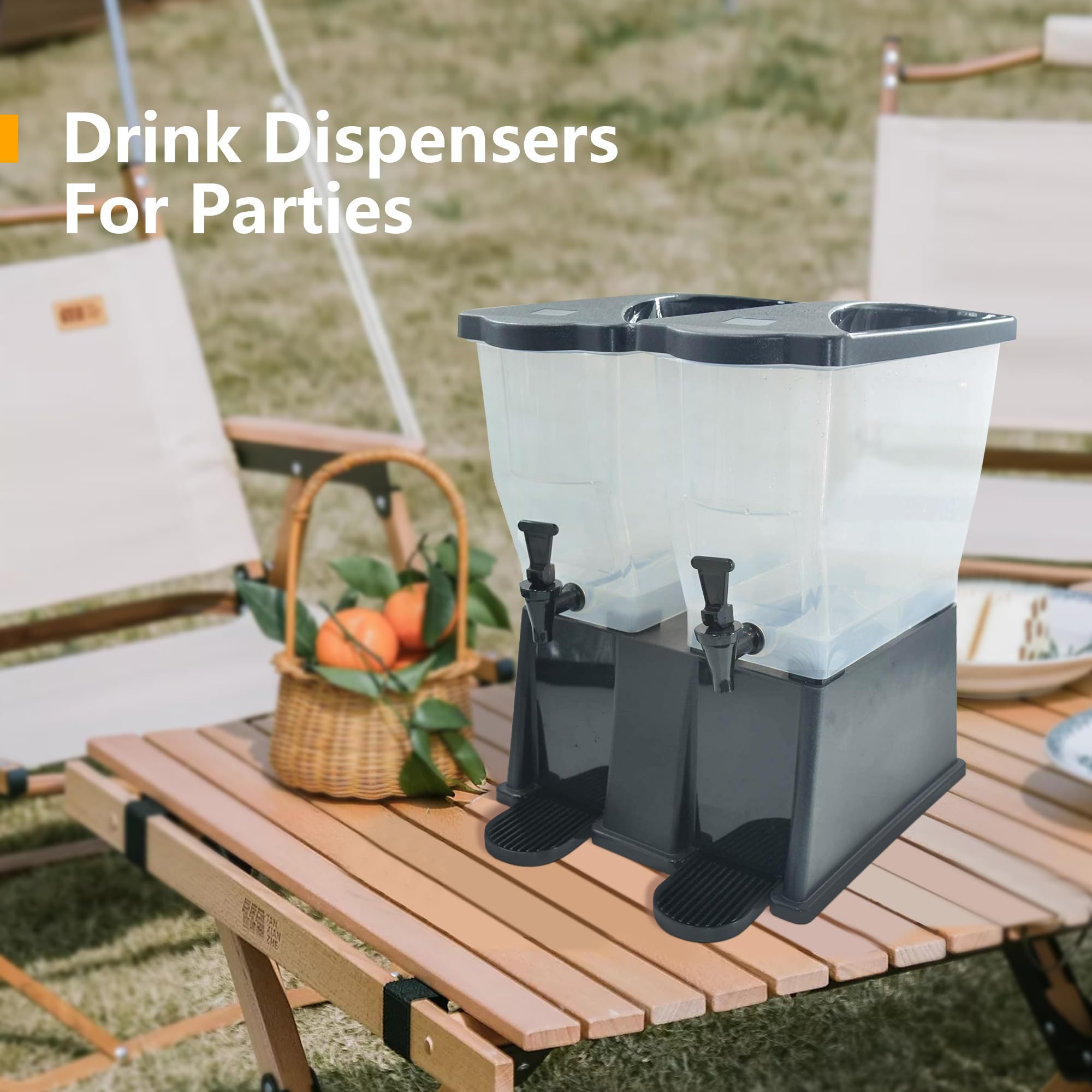 Dispensador exprimidor para el hogar y la cocina, dispensador de bebidas heladas de 7 galones, dispensador de bebidas para fiestas