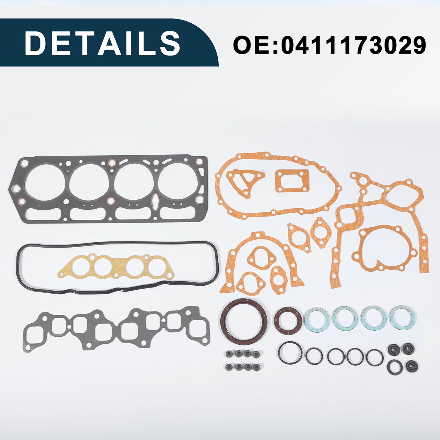 Cylinder Head Gasket Kit for Toyota Engine 2Y/3Y Efficiency Seal No.0411173029 Engine Valve Gasket Set 1 Set