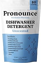 Sanar da Dankin Mai Wanke - Abincin mai tsabta, Kayan kamshi - Matsanancin Danshi mai Danshi, Yankan shafawa da Grime, Wainar Wankin Wankin Abincin. 80 Loads, Ba a San shi ba