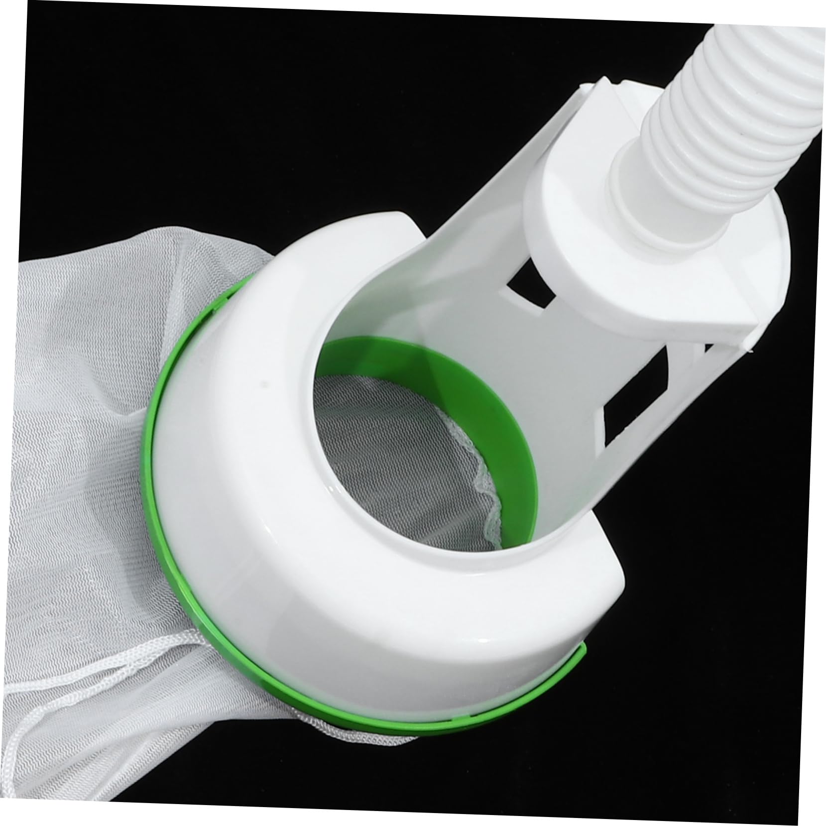 Chaussette Filtrante pour Piscine avec Tuyau et Connecteur, Paquet de Collecte des Feuilles en Abs Blanc, Installation Simple, 1 Lot pour Jardin Extérieur