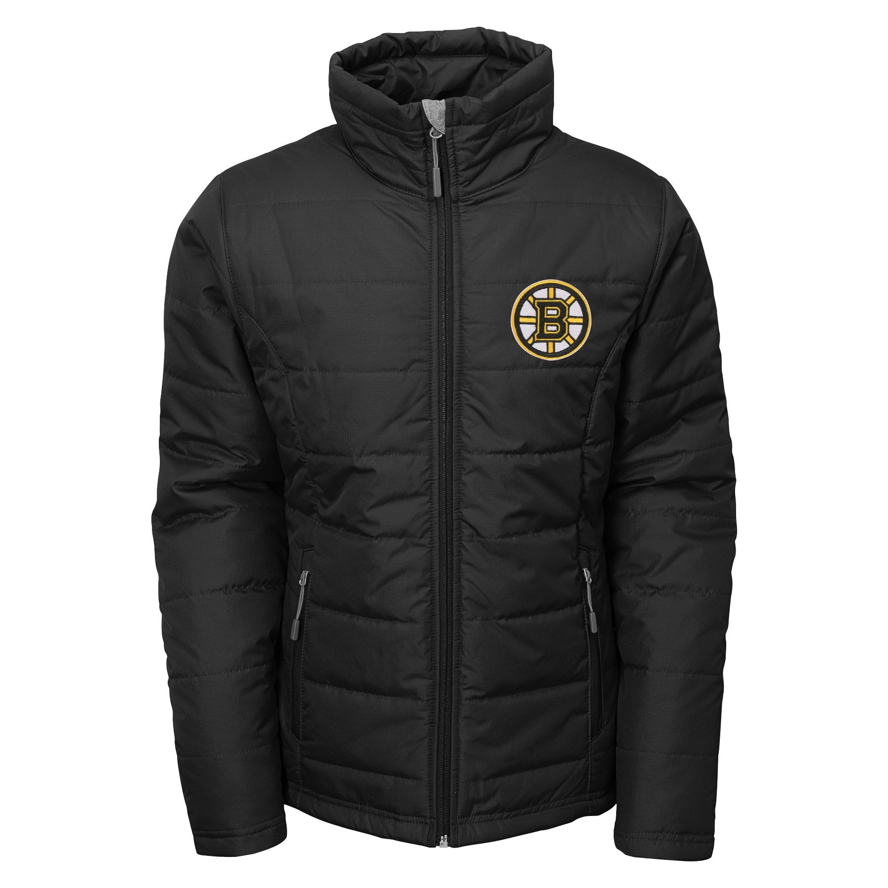 Outerstuff NHL Boston Bruins Youth Girls Cheer Squad Full Zip Jacket, Small(7-8), Black