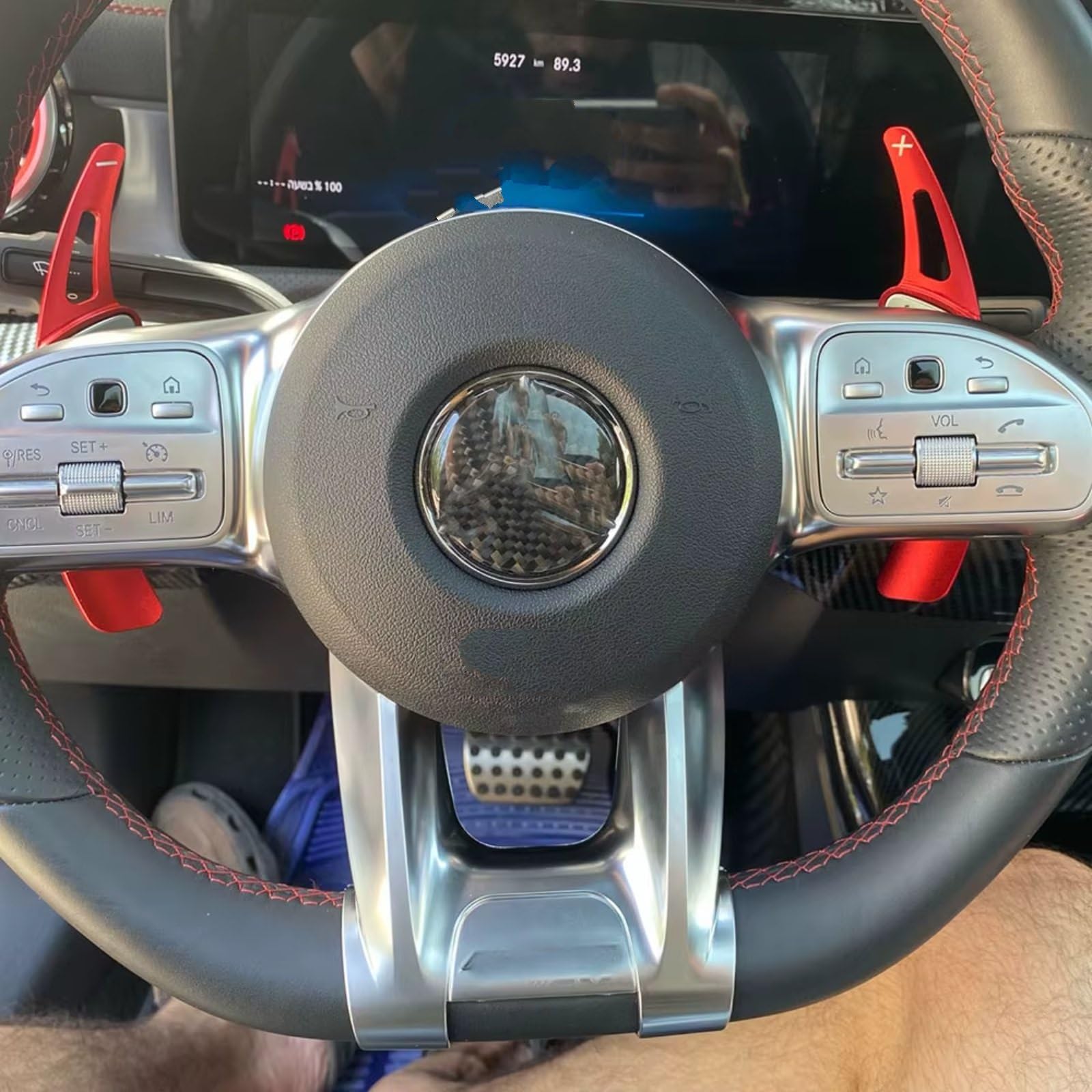 Palette Volante Auto Compatibile Con Benz Per GLA Per CLS Per C257 Volante Per Auto Paddle Shifter Shift Paddle Extension Per Fit Set Di Accessori(Blue)
