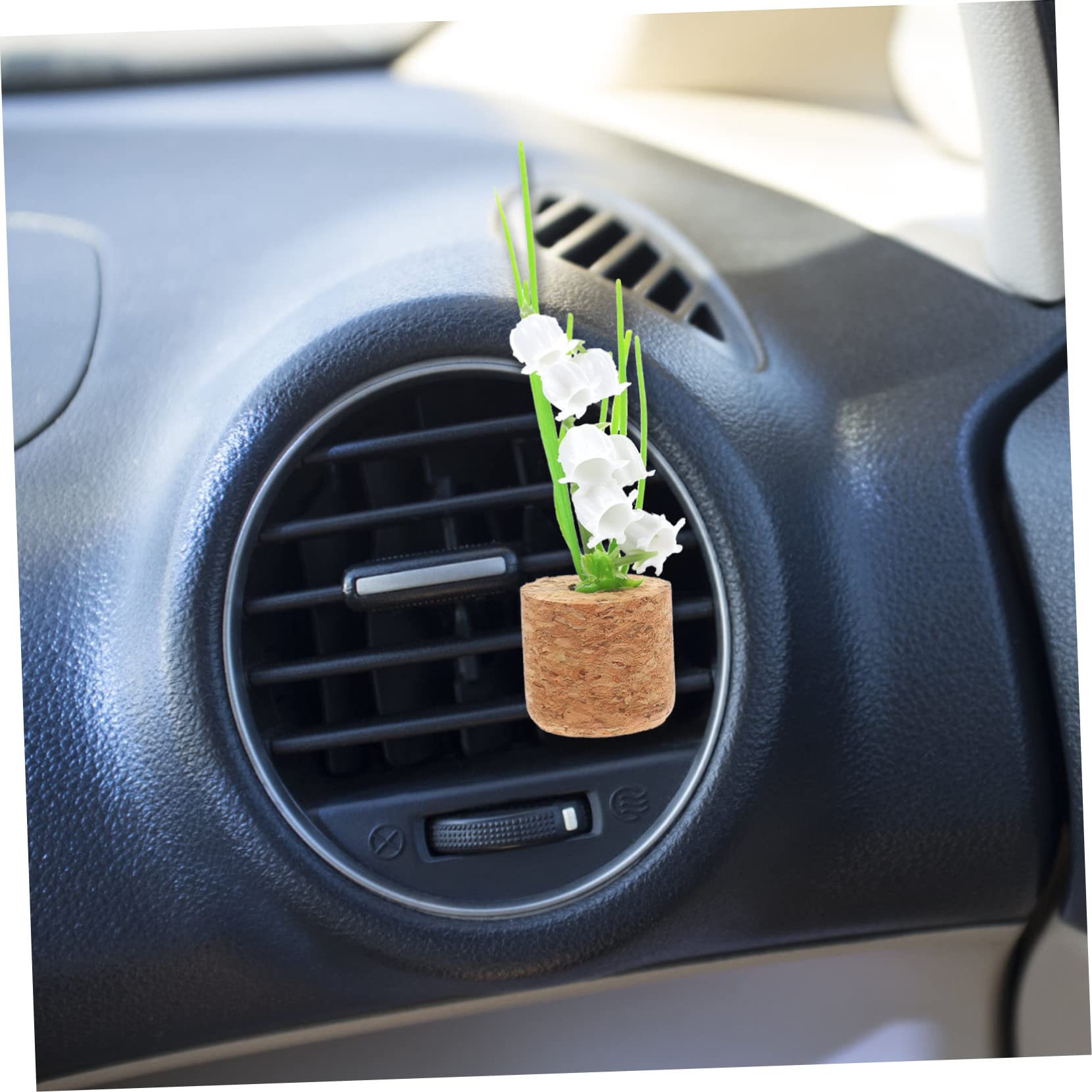 Mobestech 5pezzi Clip Aromatica Per Ventola Auto Decorazione Interna Con Aspetto Di Vaso Di Piante Facile Da Utilizzare Materiale Resistente e Versatile Per Auto Ufficio e Casa