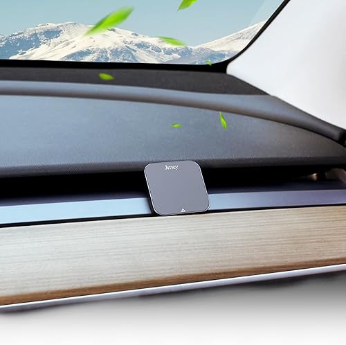 Jmey Paquete de 2 cápsulas aromáticas de repuesto para aromas de automóvil de la serie Flowing-Glass-Series diseñadas para Tesla Model 3 Model Y