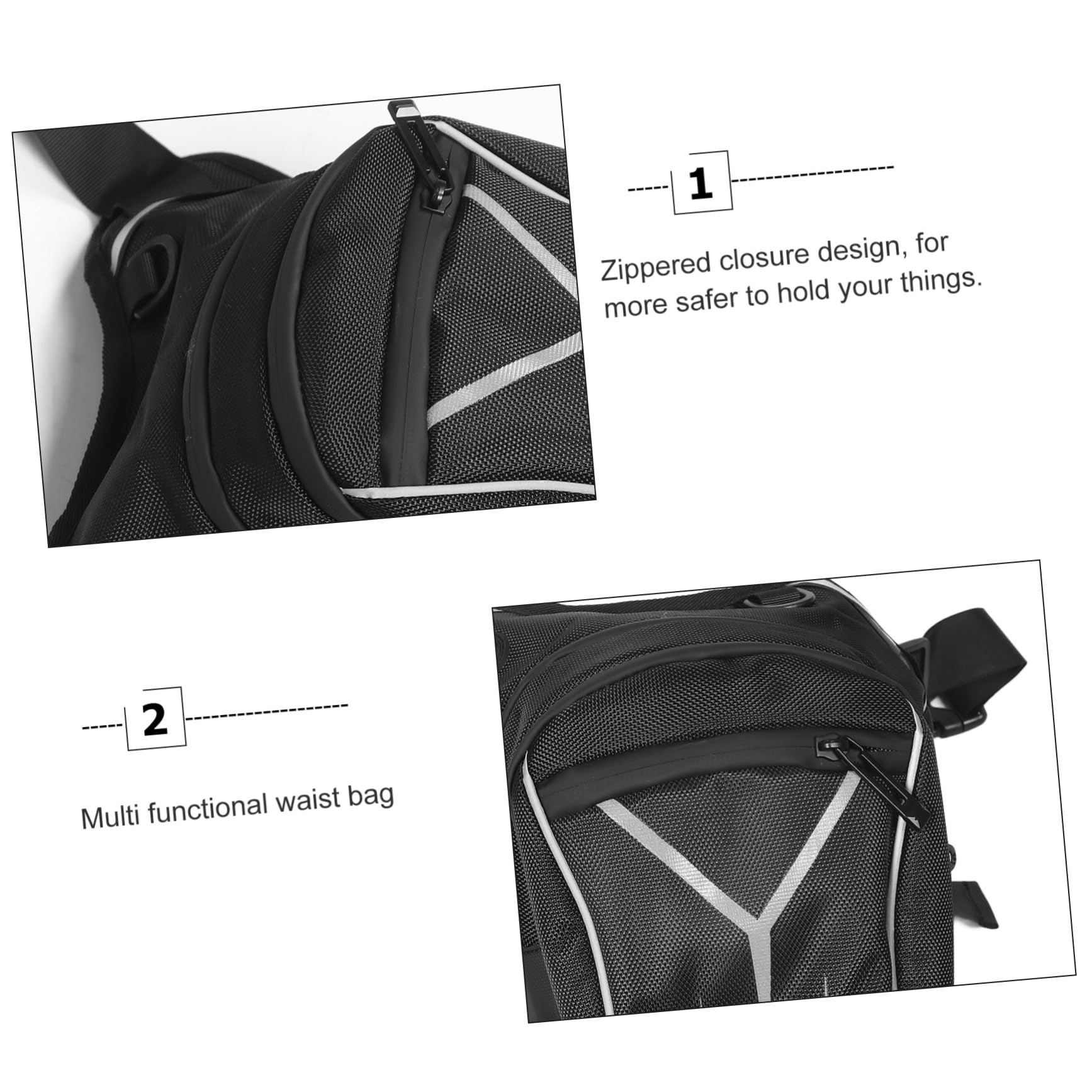 SUPVOX Bolsa Riñonera Móvil Ajustable Oxford Gran Capacidad para Hombre Práctica para Deportes