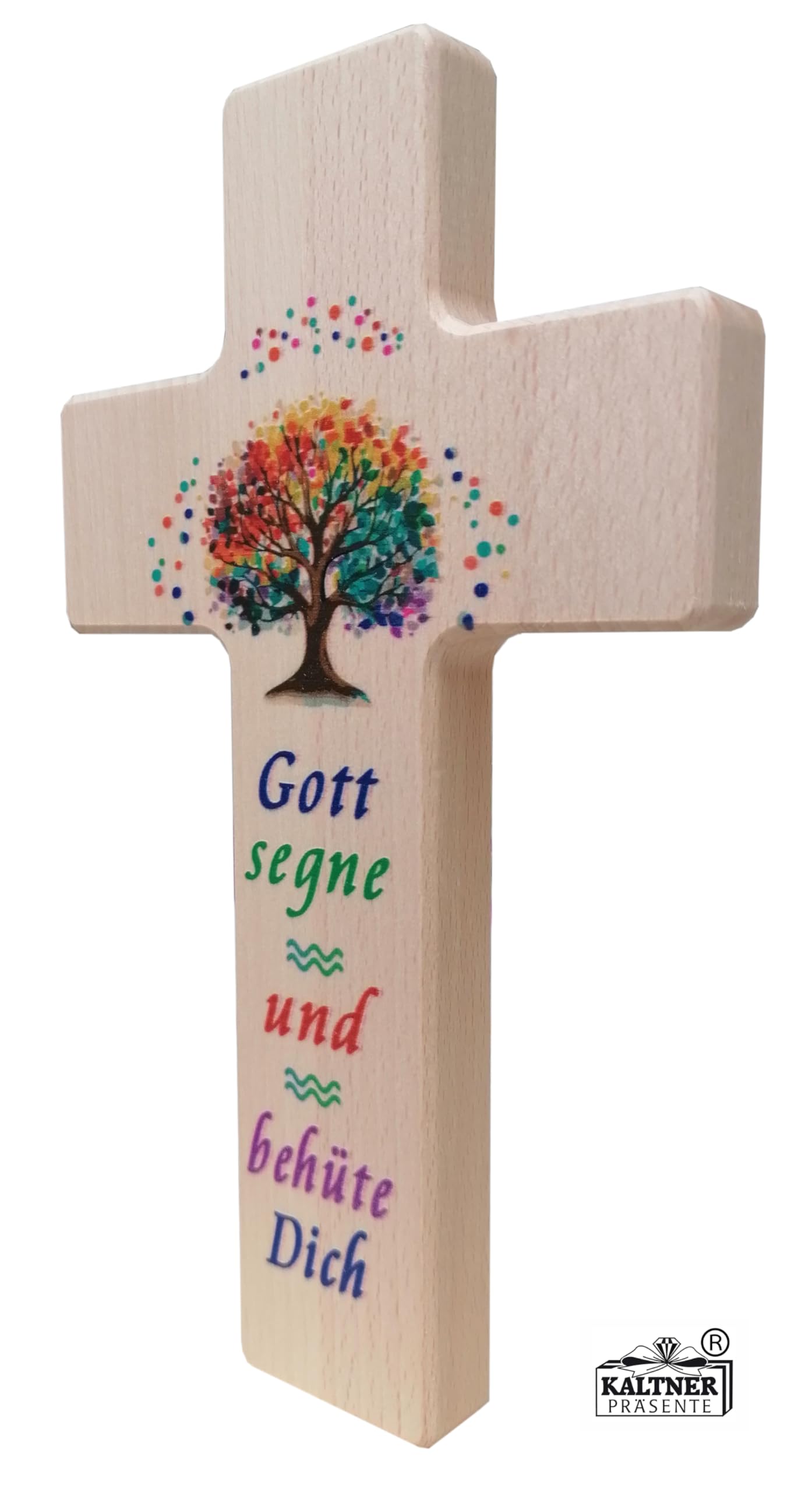 Kaltner Kinderkreuz Mit Lebensbaum - 20cm, Echtholz, Taufgeschenk