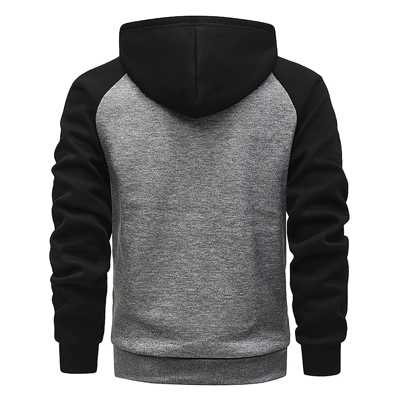 Genérico Sudadera Hombres con Capucha Y Cremallera, Sudadera Deporte Hombre, Manga Larga Estilo Deportivo Informal Sudadera con Capucha Fitness Entrenamiento Básico Monocolor para Tiempo Libre