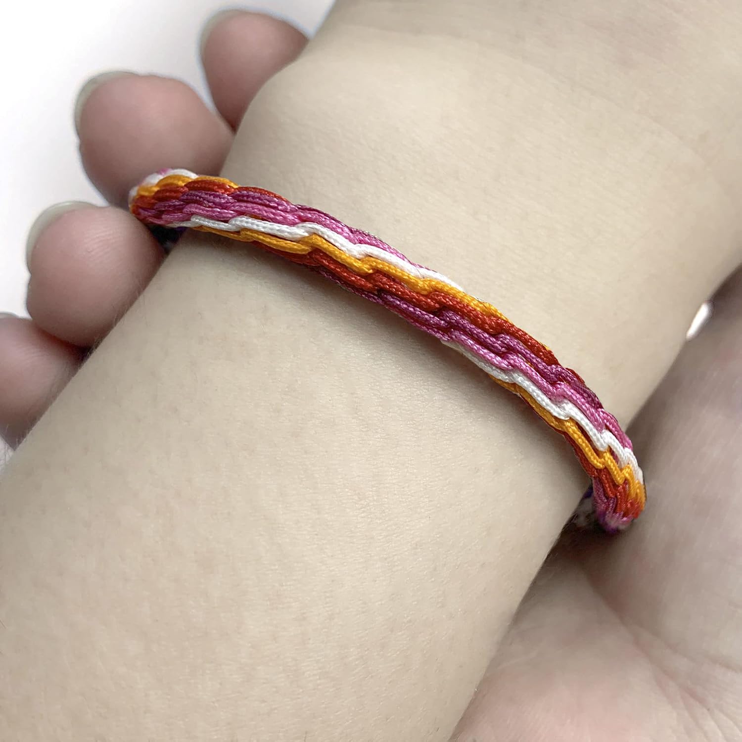LAMIBEE Pride LGBTQAI+ Pride Love Wins Tibetan Wrist Wrap Bracelets, With LGBTQ Surfer String Rope Bracelet for Him and Her, Women Men, Support LGBTQ Community