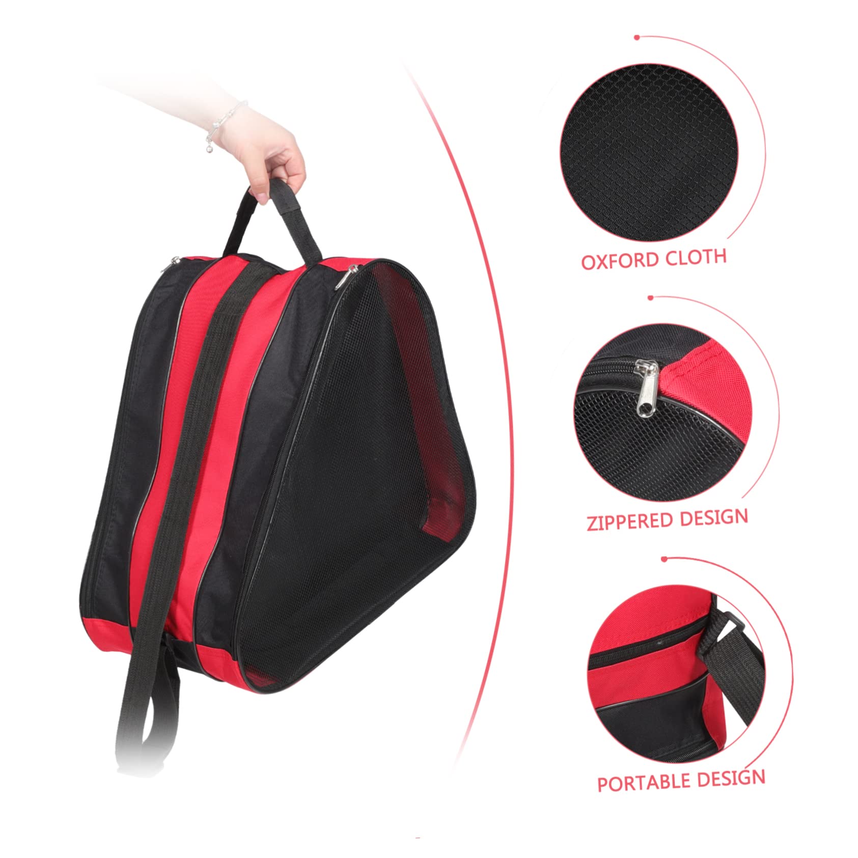 UPKOCH 2pezzi Borsa per Pattini da Ghiaccio Oxford, Custodia Portatile Riutilizzabile Cordino per Riporre e Trasportare Pattini