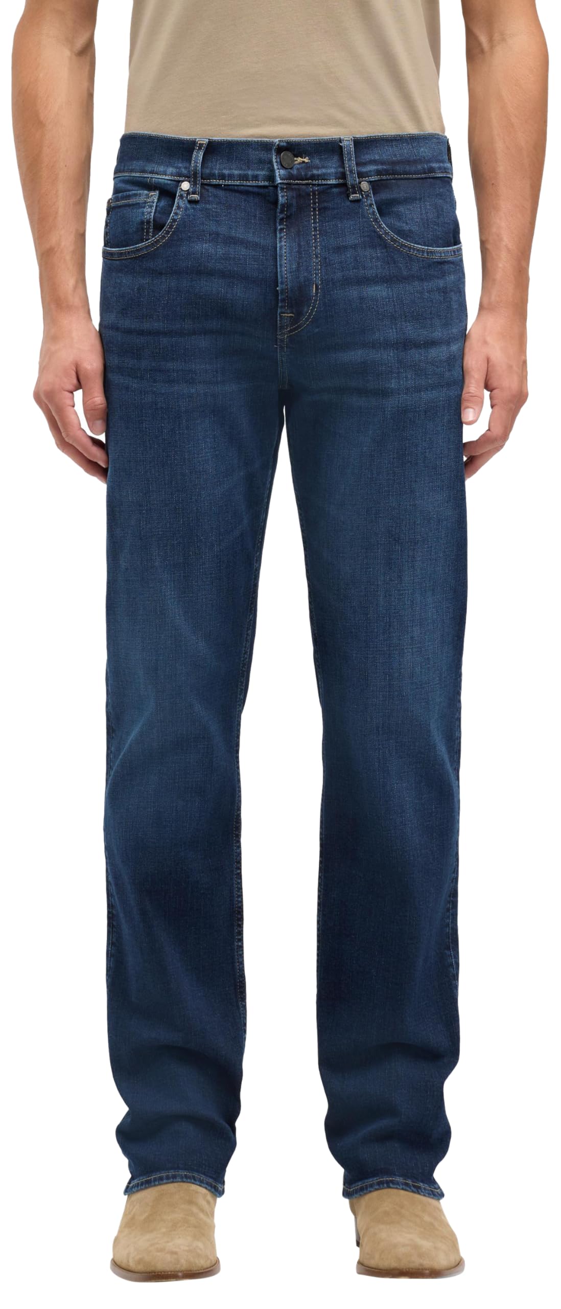 7 For All Mankind Men's Standard Mirror Jeans, Dark Blue, 28, 28W