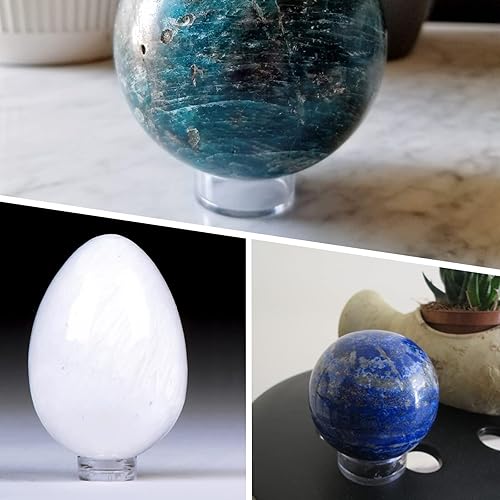 Miniatura 7 de Soporte de esfera acrílica, soporte de bola transparente, soportes de exhibición de esferas redondas para pelota de golf, pelota de cristal,