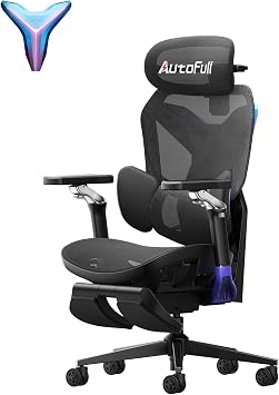 AutoFull G7 RGB Ergonomic Gaming Chair for Gaming & Office with RGB Lights