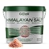 GiDeli Himalaya Coarse Salt 5 kg in Bucket - Pink Crystal Salt - Natural Salt Unirradiated - Rock Salt for Salt Mill - Perfect for Kitchen Spa and Sauna Salt - From Pakistan - Road Salt Animal Friendly for Winter