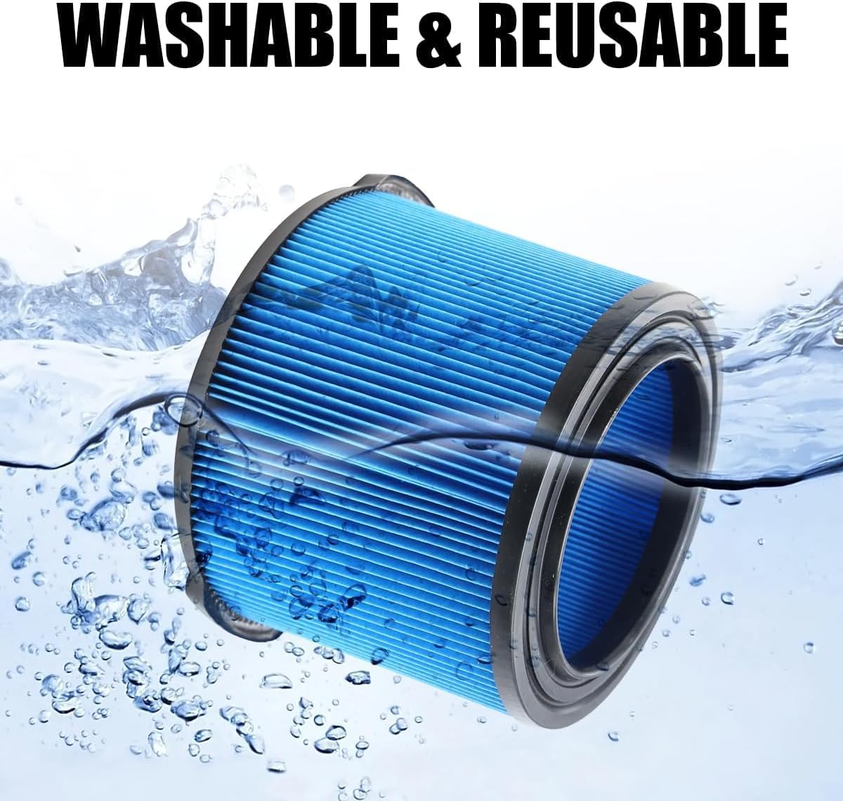 MZY LLC 4 Pack VF3500 Replacement Filter and 4 Pack VF3501 Vacuum Bags for Ridgid Wet Dry Vac filters 3-4.5 Gallon Vacuums, Fits WD3050, WD4070, WD4080, WD4522, 4000RV, 4500RV