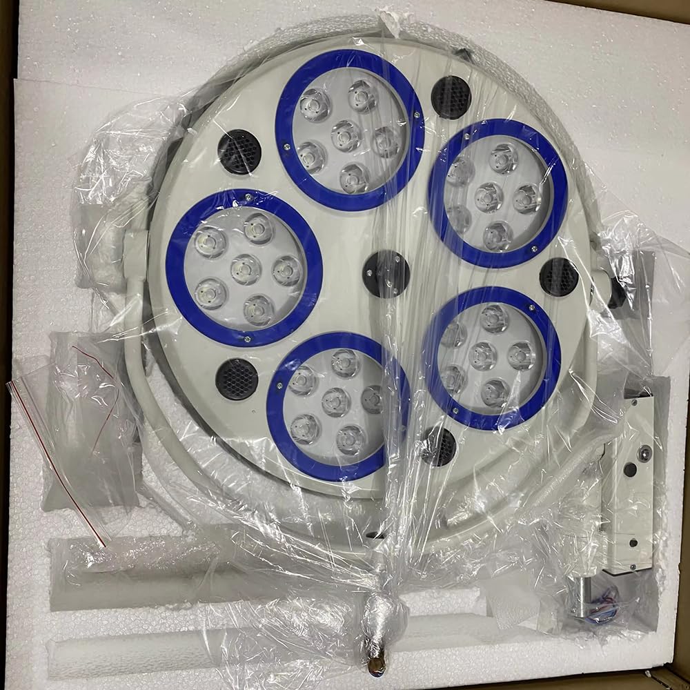 EustomA Shadowless Ceiling LED Light 30 W Cold Light 30 LEDs Examination Light 5 Holes 360° Rotation Exam Lamp for Lab