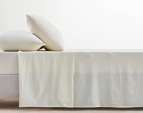 Vista 13 de Chezmoi Collection Juego de sábanas tamaño King lavado a piedra, 4 piezas extrasuaves, transpirables, resistentes a las arrugas y a la decoloración