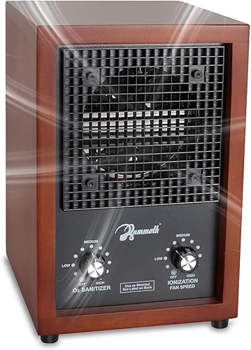 Miniatura 7 de Mammoth Generador de iones y ozono 6000 mg/hora ajustable hasta 3,500 pies cuadrados Ionizador y desodorante Eliminador de olores de ozono - Máquina