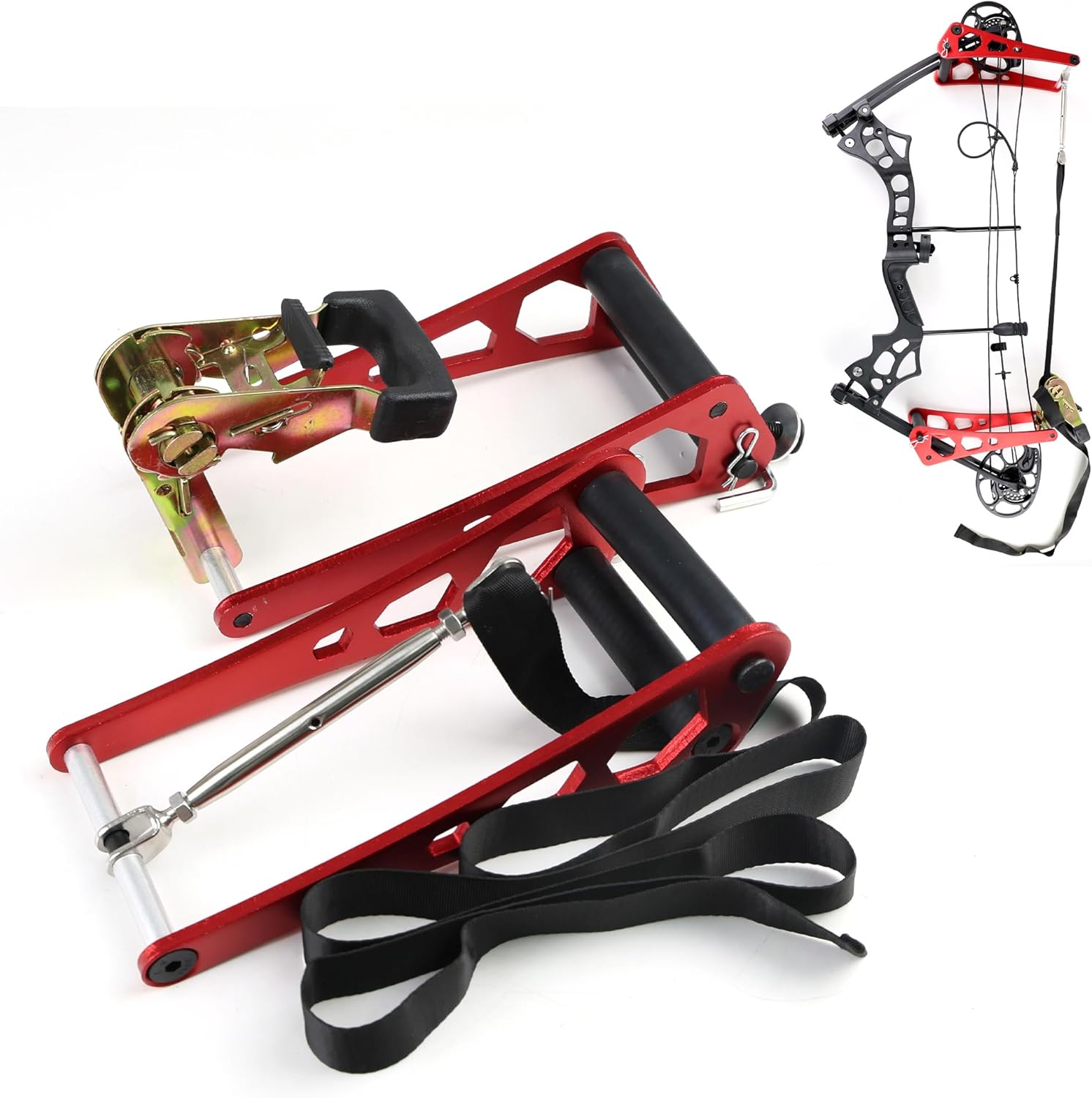 Bow Press Universal Compound Bow Portable Archery Aluminum Alloy Bow Vise String Replacement Tool for Compound Bow