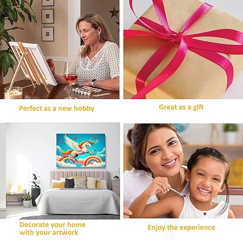 Miniatura 6 de Tookeen Pintura por números para niños de 6 a 8 a 10 a 12 años  Kits de manualidades de pintura para niñas y niños  20 x 16 pulgadas pintura al óleo