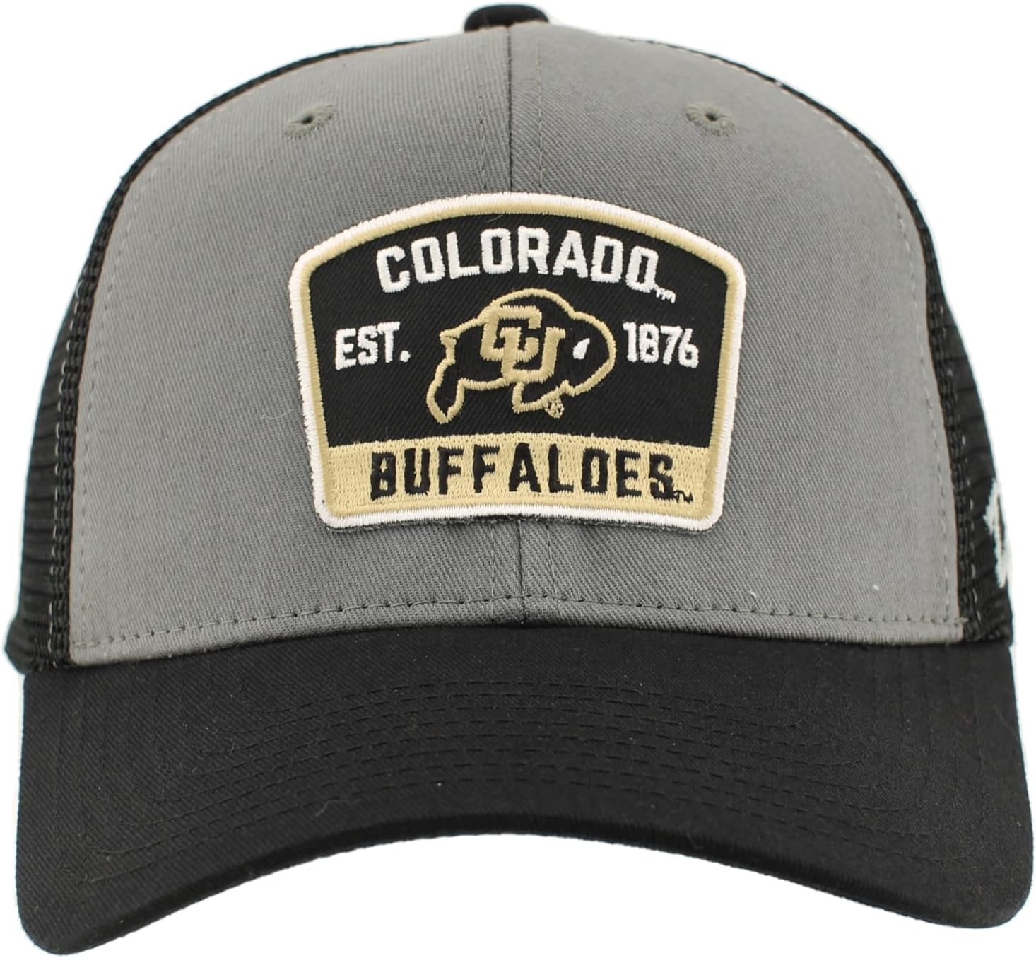 Colorado Buffaloes NCAA Officially Licensed Snapback Hat Big Rig Patch Black Gray Switchback - Image 2