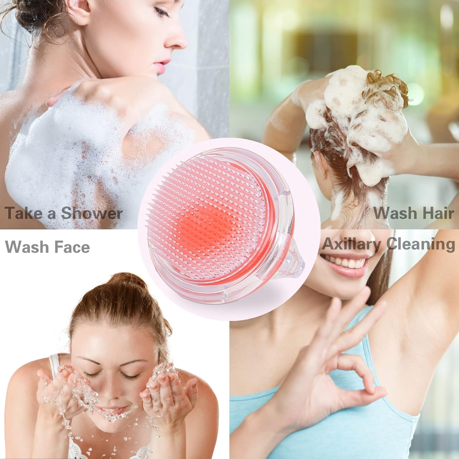 2 Pack Exfoliating Brush, Body Scrubber, Exfoliating Scrubber to Treat and Prevent Razor Bumps and Ingrown Hairs, Massage Shower Brush, Silky Smooth Skin Solution for Men and Women : Beauty & Personal Care