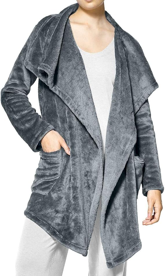 HUE Women's Cozy Comfy Wrap Open 