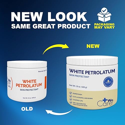 Miniatura 2 de Dynarex Petrolatum blanco, gelatina de petróleo para piel seca, dañada o agrietada, jalea de petróleo blanca calmante para irritaciones menores de
