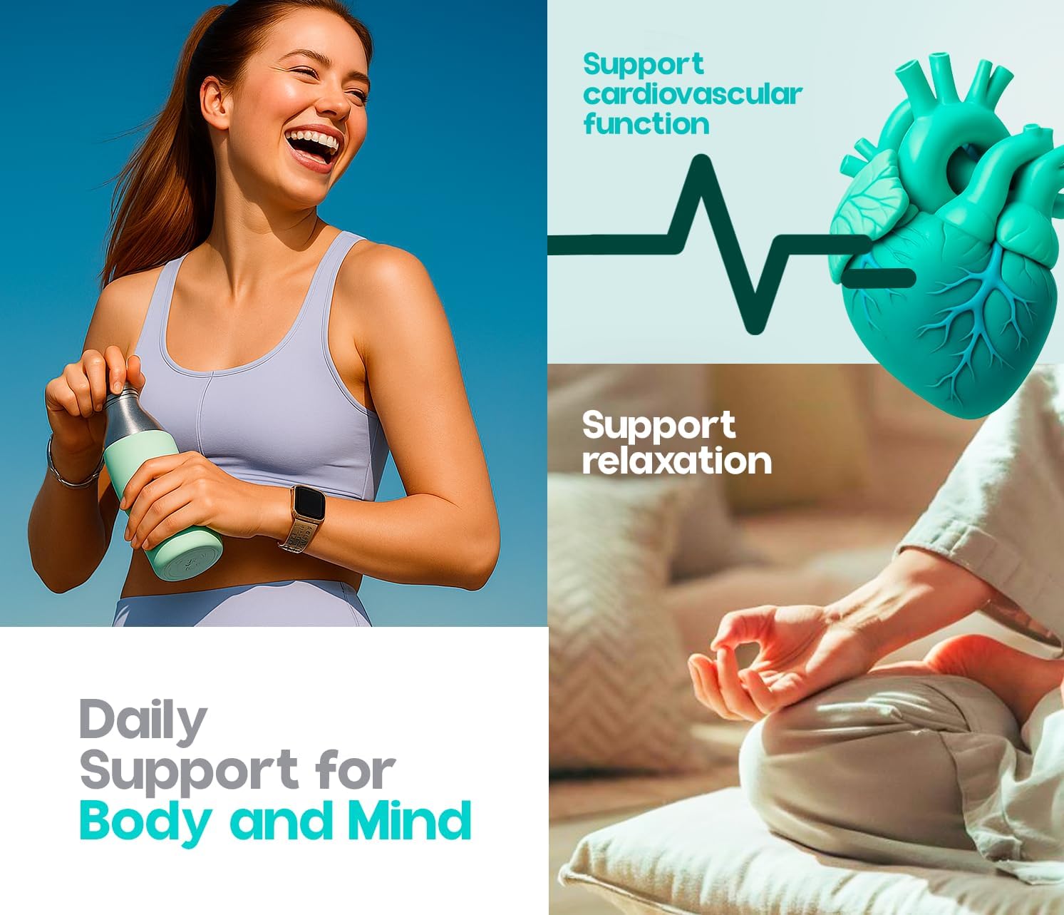 Magnesium Glycinate 1000mg Capsules – Chelated High Absorption Magnesium to Support Relaxation, Stress Relief & Muscle Comfort – Vegan, Non-GMO – 120 Capsules* - Image 3