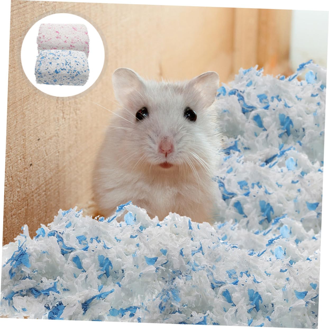 BESPORTBLE Lettiera di Carta a Bassa Polvere per Piccoli Animali, 2 Borse | Carta Assorbente, per Gabbie di Gerbilli e Cincillà, Confezione Doppia