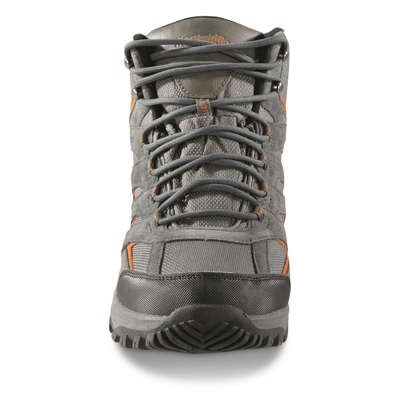 Northside Gresham Mid Wp - Tenis de Senderismo y Escalada para Hombre, Gris (Carbón/Anaranjado), 45 EU