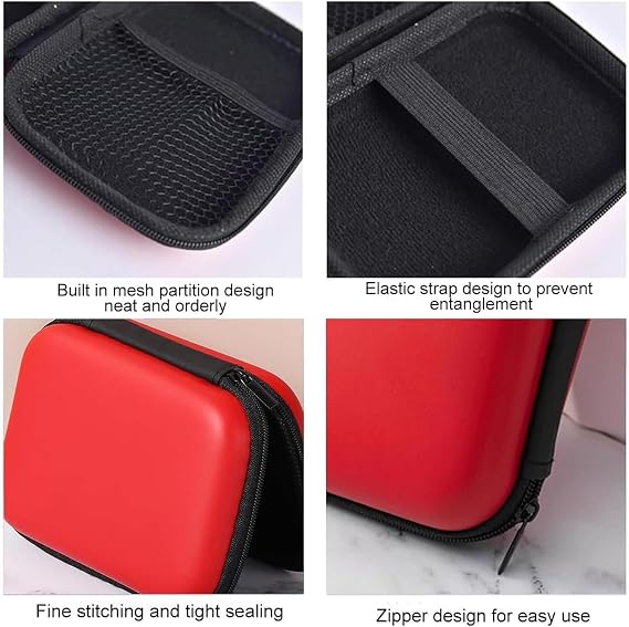 2Pcs Playing Card Case for UNO, Playing Card Box, Card Game Holder Case, Playing Card Bag for On The Go, Durable and Portable Storage Box, for Standard Size Playing Cards(Blue and Red)